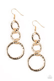 Paparazzi Earring - Radical Revolution - Gold