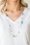 Paparazzi Necklace - Lovely Lady Luck - Blue