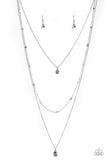 Paparazzi Necklace - City Blockbuster - Purple
