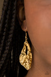 Paparazzi Earring - Cave Cavalier - Gold