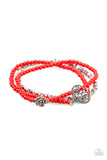 Paparazzi Bracelet - Lovers Loot - Red