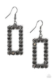 Paparazzi Earring - Mirror, Mirror - Black
