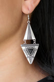 Paparazzi Earring - El Paso Edge - Black