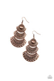 Paparazzi Earring - Impressively Empress - Copper