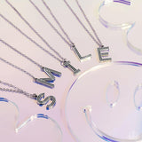 Paparazzi Necklace - Leave Your Initials - Silver