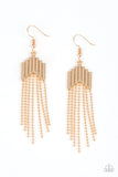 Paparazzi Earring - Radically Retro - Gold