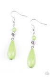 Paparazzi Earring - Sandstone Sunflowers - Green