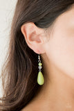 Paparazzi Earring - Sandstone Sunflowers - Green