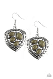 Paparazzi Earring - Wild Heart Wonder - Green