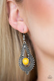 Paparazzi Earring - Zoomin Zumba - Yellow