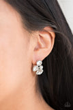 Paparazzi Earring - Super Superstar - White
