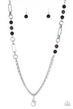 Paparazzi Necklace - CACHE Me Out - Black Lanyard