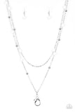 Paparazzi Necklace - Beach Party Pageant - White Lanyard