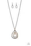 Paparazzi Necklace - Going For Grit - Black