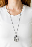 Paparazzi Necklace - Stop, TEARDROP, and Roll - Black