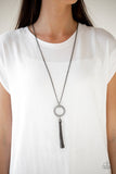 Paparazzi Necklace - Straight To The Top - Black