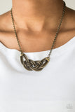 Paparazzi Necklace - Nautically Naples - Brass