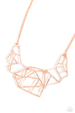 Paparazzi Necklace - World Shattering - Copper