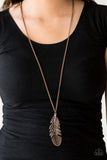 Paparazzi Necklace - Free Bird - Copper
