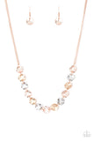 Paparazzi Necklace - Simple Sheen - Rose Gold