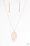 Paparazzi Necklace - Fall Foliage - Rose Gold