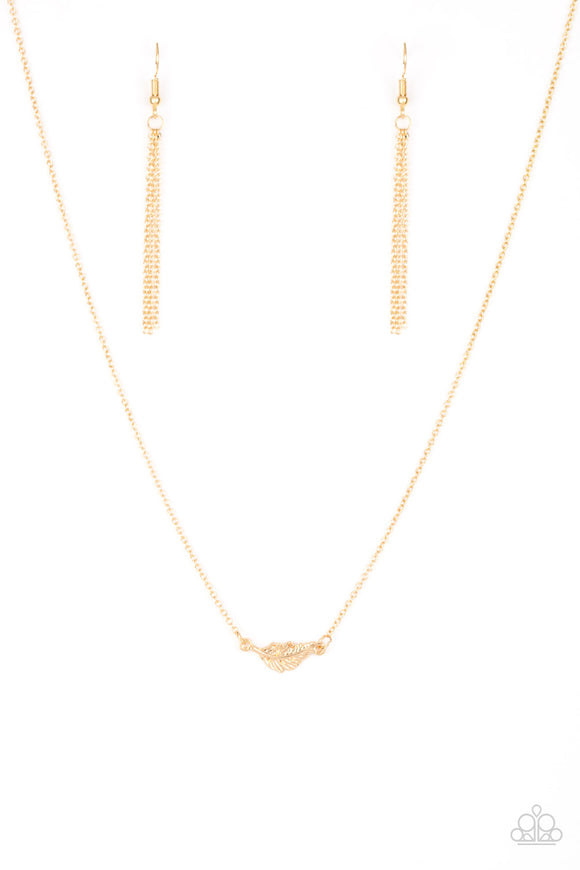 Paparazzi Necklace - In-Flight Fashion - Gold