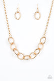 Paparazzi Necklace - Boldly Bronx - Gold