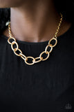 Paparazzi Necklace - Boldly Bronx - Gold