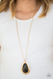 Paparazzi Necklace - BADLAND To The Bone - Gold