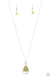 Paparazzi Necklace - Just Drop It! - Green