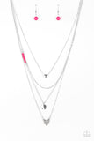 Paparazzi Necklace - Gypsy Heart - Pink