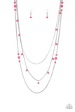 Paparazzi Necklace - Laying The Groundwork - Pink