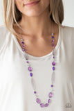 Paparazzi Necklace - Quite Quintessence - Purple