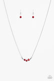 Paparazzi Necklace - Sparkling Stargazer - Red