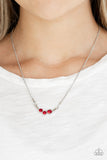 Paparazzi Necklace - Sparkling Stargazer - Red