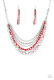 Paparazzi Necklace - Color Bomb - Red