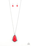 Paparazzi Necklace - BADLAND To The Bone - Red