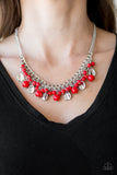 Paparazzi Necklace - Summer Showdown - Red
