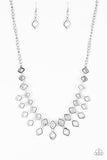 Paparazzi Necklace - Geocentric - Silver