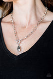 Paparazzi Necklace - Club Sparkle - Silver