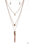 Paparazzi Necklace - Crystal Cruiser - Copper