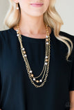 Paparazzi Necklace - Classical Cadence - Gold