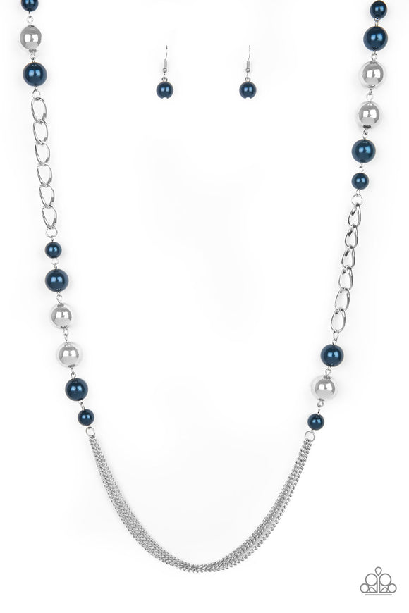 Paparazzi Necklace - Uptown Talker - Blue