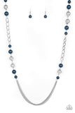 Paparazzi Necklace - Uptown Talker - Blue