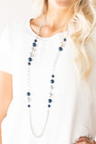 Paparazzi Necklace - Uptown Talker - Blue