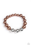 Paparazzi Bracelet - All Dressed UPTOWN - Brown
