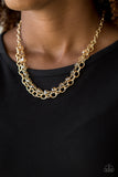 Paparazzi Necklace - Block Party Princess - Gold