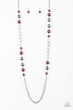 Paparazzi Necklace - Uptown Talker - Purple