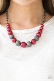 Paparazzi Necklace - Color Me CEO - Red