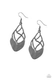 Paparazzi Earring - Super Swanky - Black